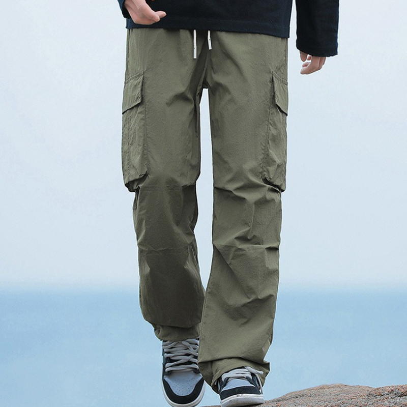 Cargo Pant Wide - Letnie męskie luźne spodnie cargo, koreański