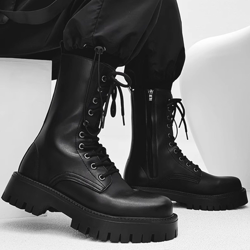 Street Fashion England - Męskie buty motocyklowe w stylu angielskim,