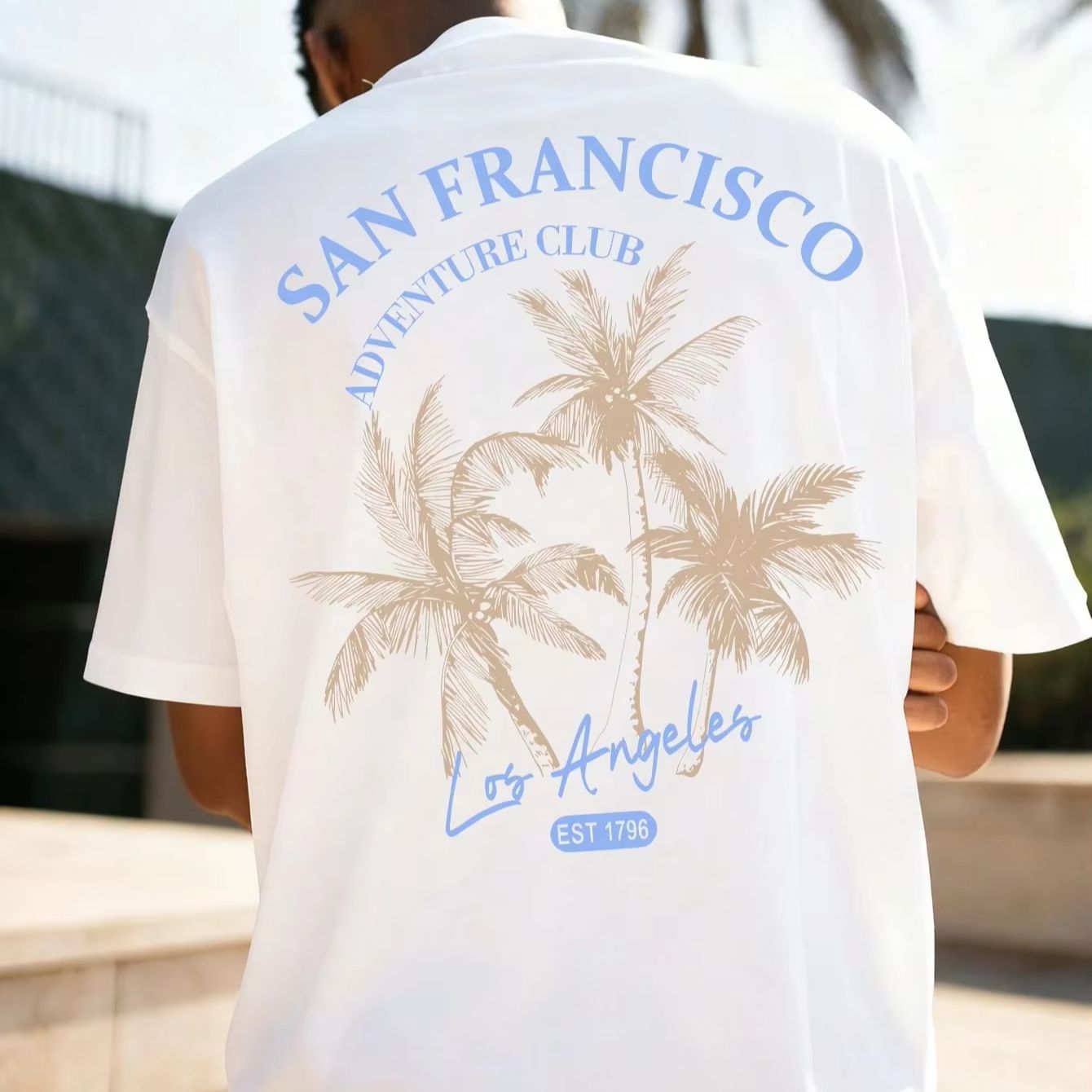 Street Fashion California - Koszulka z krótkim rękawem, okrągłym dekoltem,