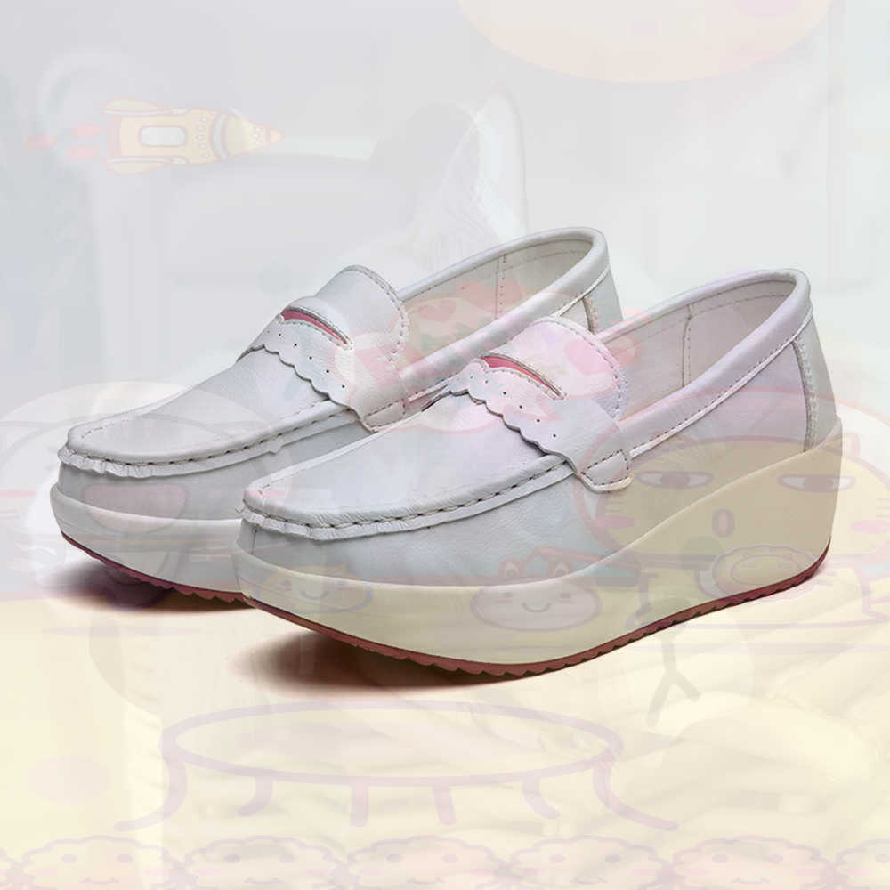 Street Fashion Vietnam - Platforma Zimowe różowe trampki Tenis Damskie