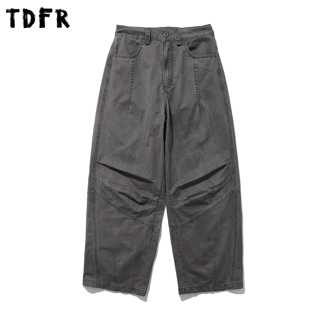 Cargo Pant Wide - Męskie spodnie cargo z efektem sprania