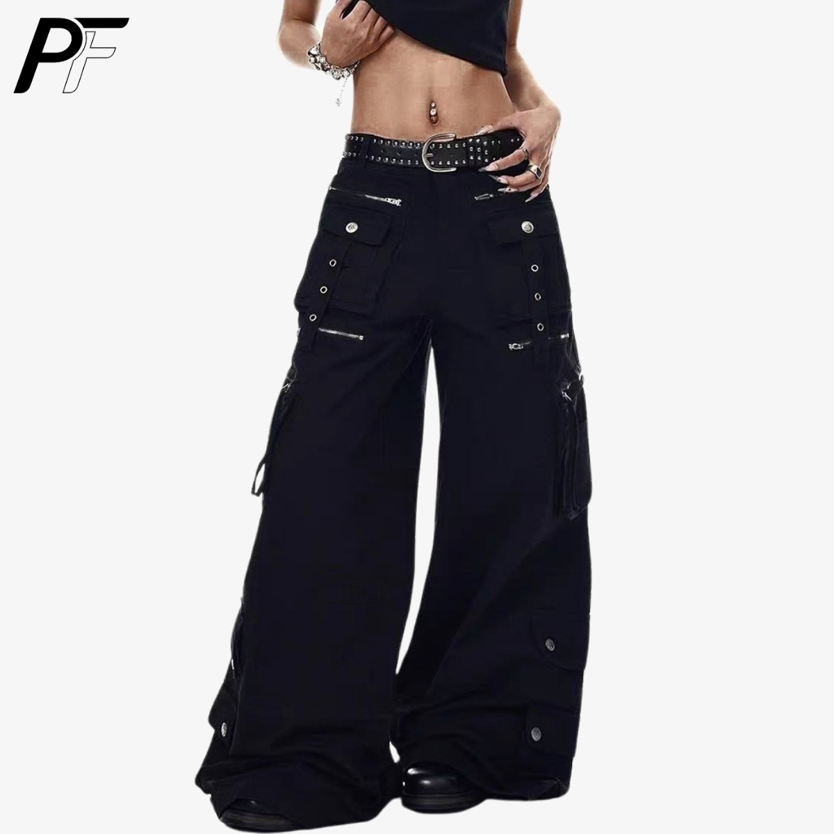 Cargo Pant Wide - Spodnie cargo z szerokimi nogawkami w