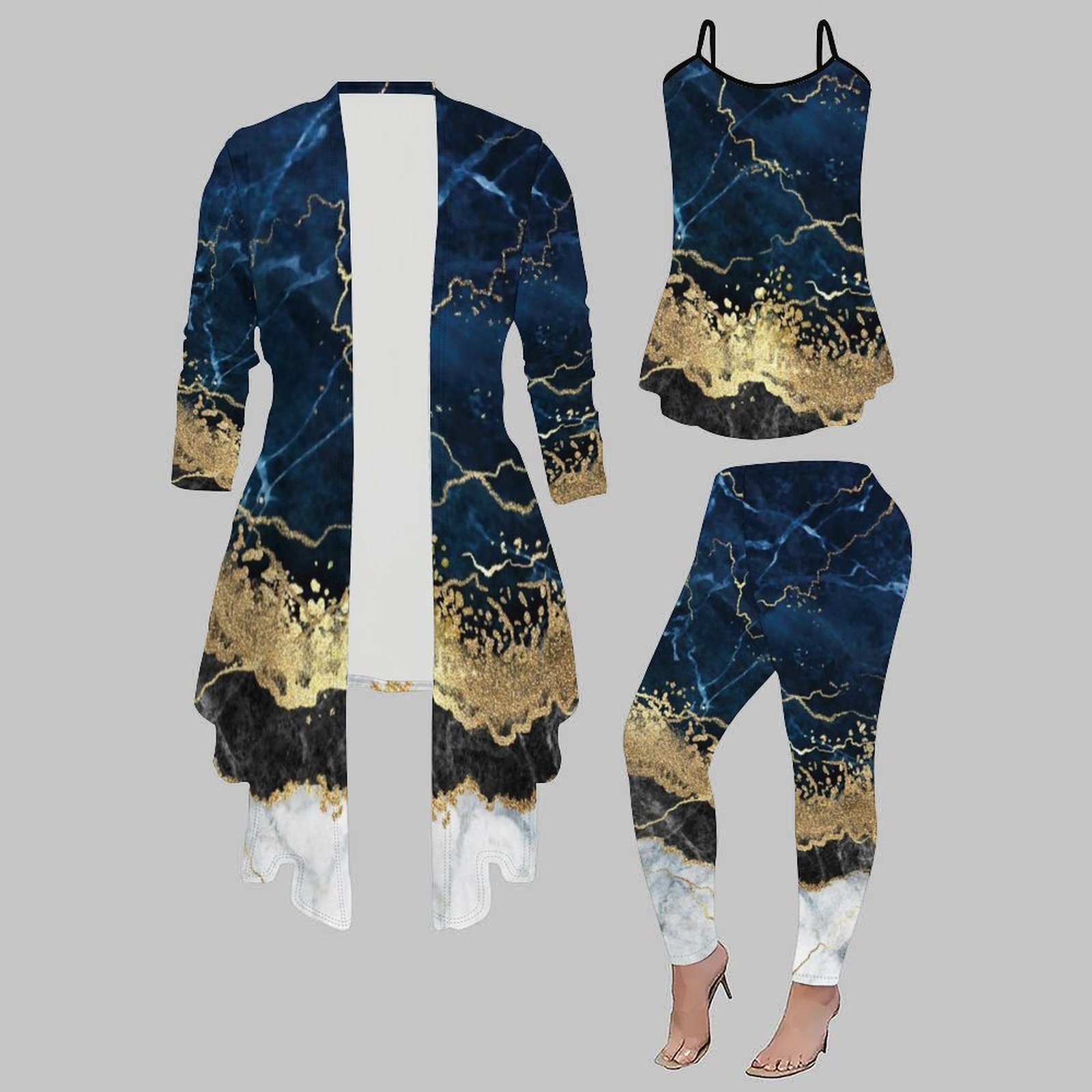 Street Fashion Vest - Zimowy Elegancki Dopasowany Zestaw Ubrań na