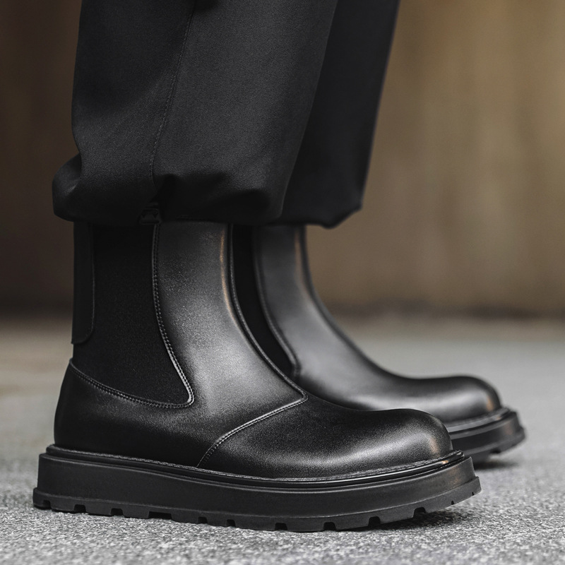 Street Fashion England - Męskie buty w stylu angielskim, sztyblety