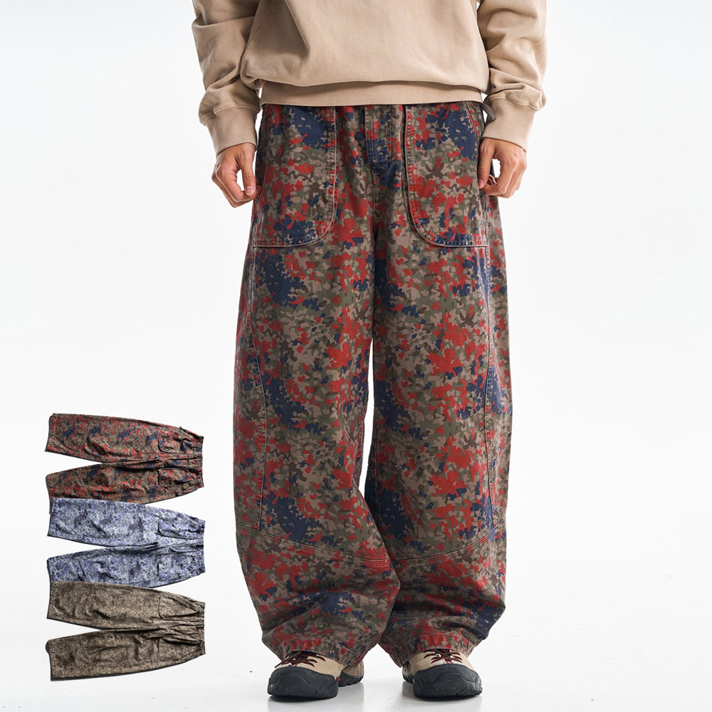 Cargo Pant Wide - Wysokiej jakości bawełniane spodnie cargo męskie
