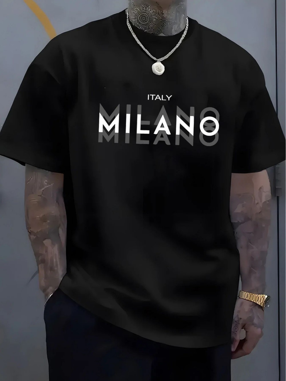 Street Fashion Milano - MILANO Koszulka sportowa z nadrukiem dla