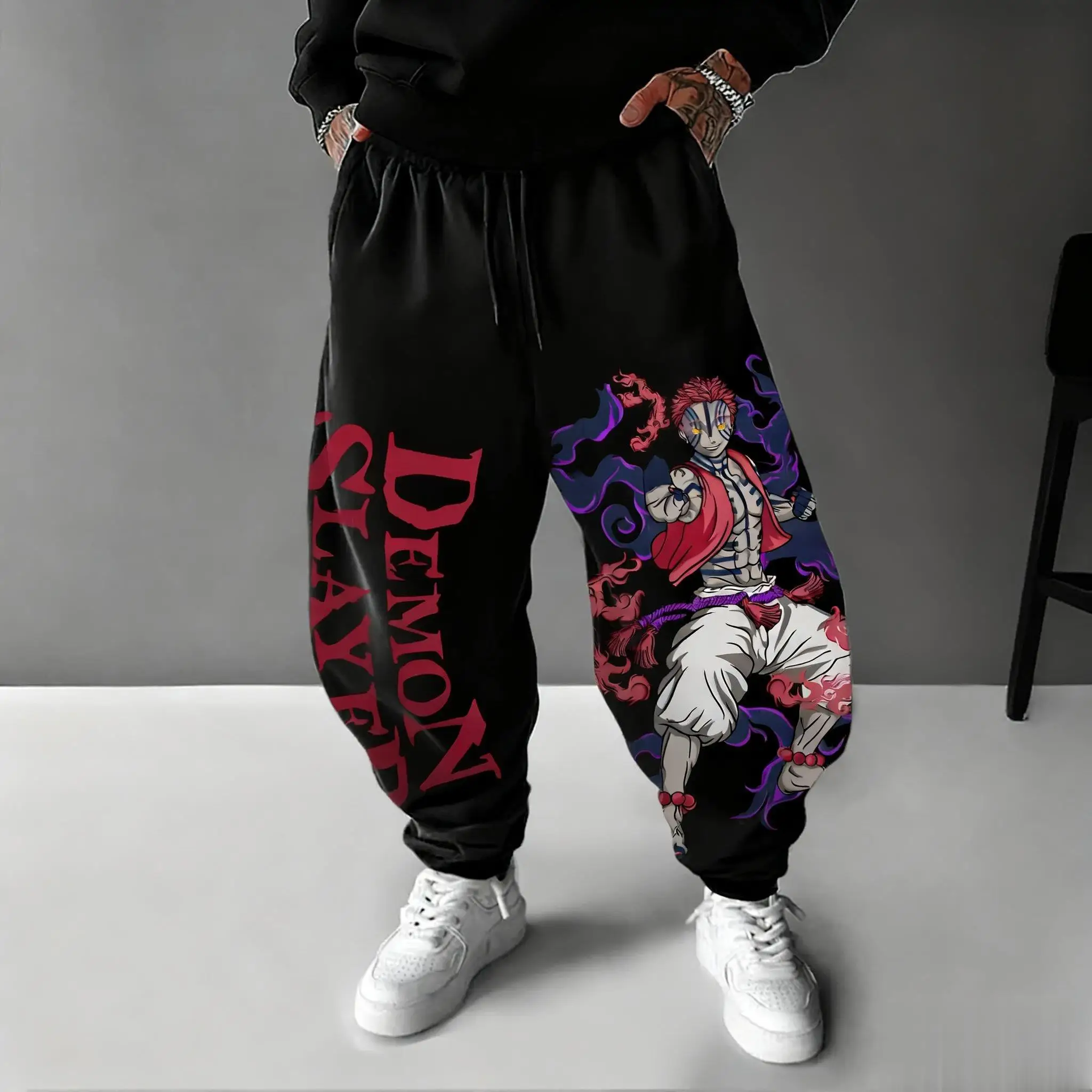 Spodnie Demon Slayer Akaza Ani – Street Fashion Hats recenzja i cena