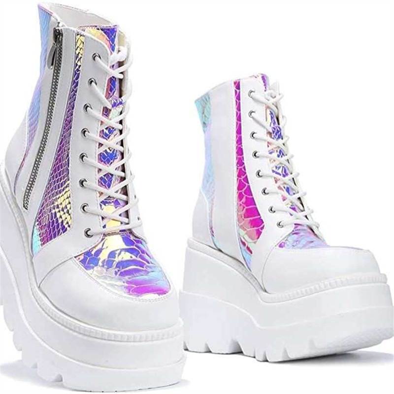 Damskie różowe holograficzne b – Street Fashion Punk recenzja i cena