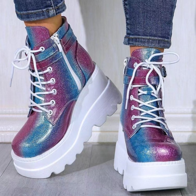 Damskie różowe holograficzne b – Street Fashion Punk recenzja i cena