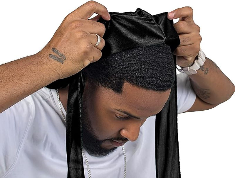 3PCS/LOT Long Durag Silk Satin – Street Fashion Hats recenzja i cena
