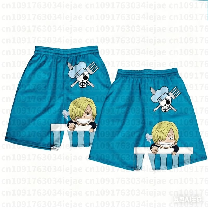 Szorty One Piece z nadrukiem 3 – Street Fashion Hats recenzja i cena