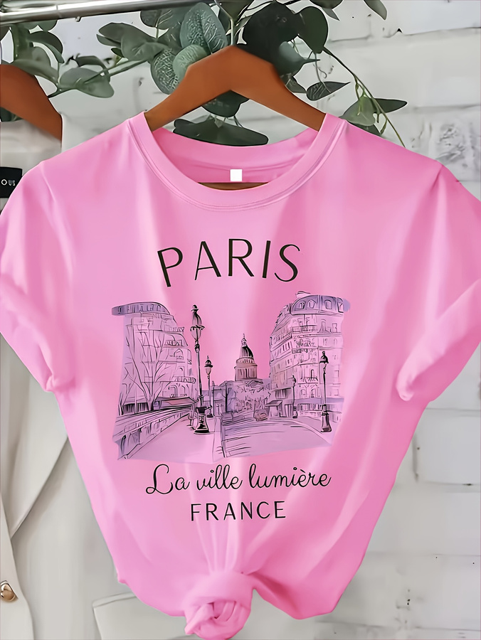 Damska koszulka z nadrukiem Pa – Street Fashion Paris 2025 recenzja i cena
