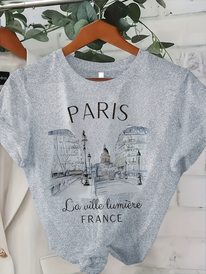 Damska koszulka z nadrukiem Pa – Street Fashion Paris 2025 recenzja i cena