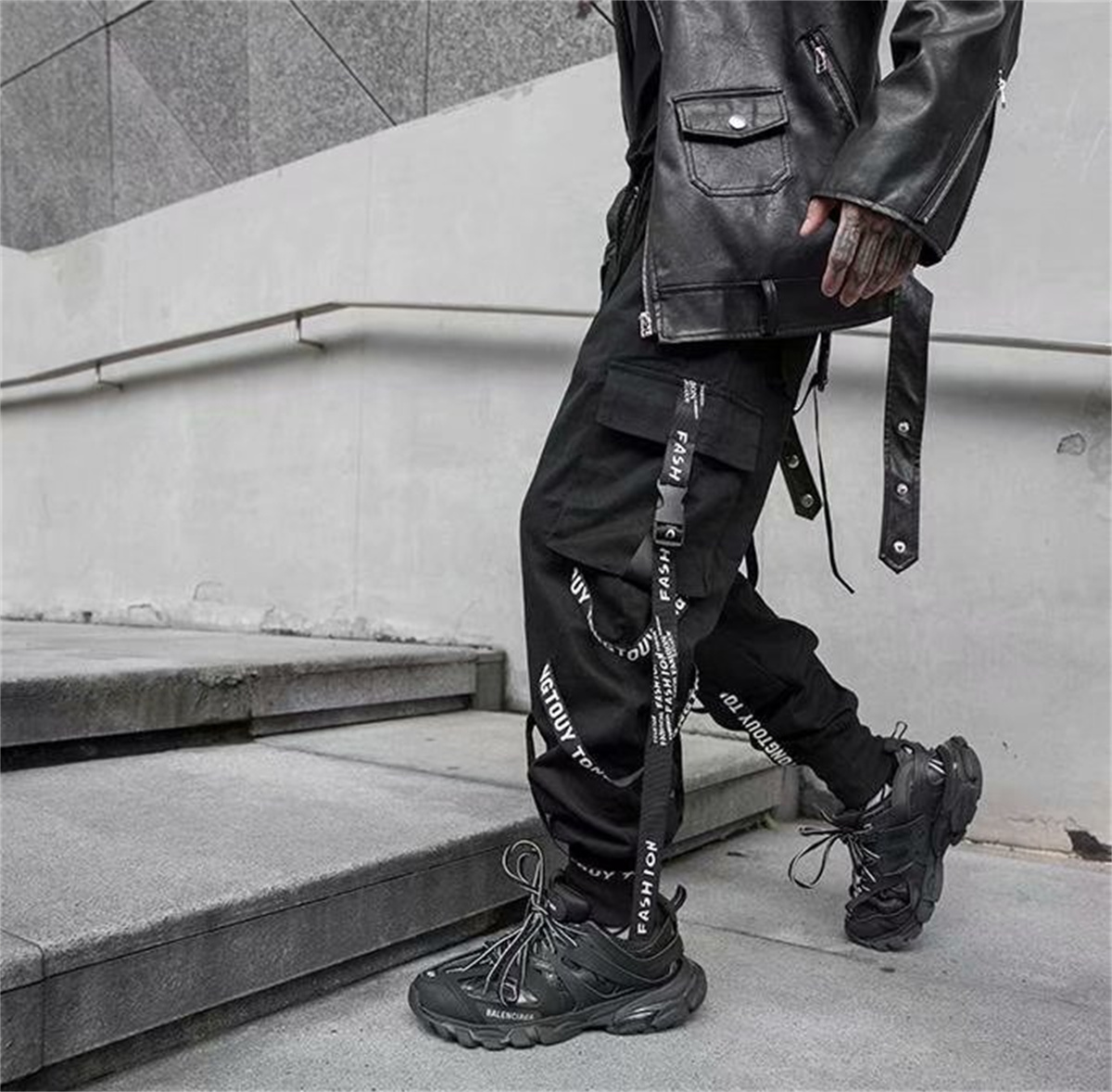 Modne męskie spodnie cargo, jo – Street Fashion In Japanese recenzja i cena