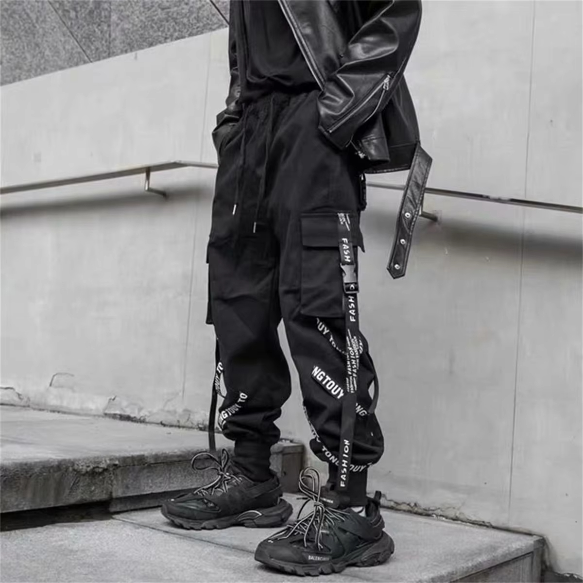 Modne męskie spodnie cargo, jo – Street Fashion In Japanese recenzja i cena