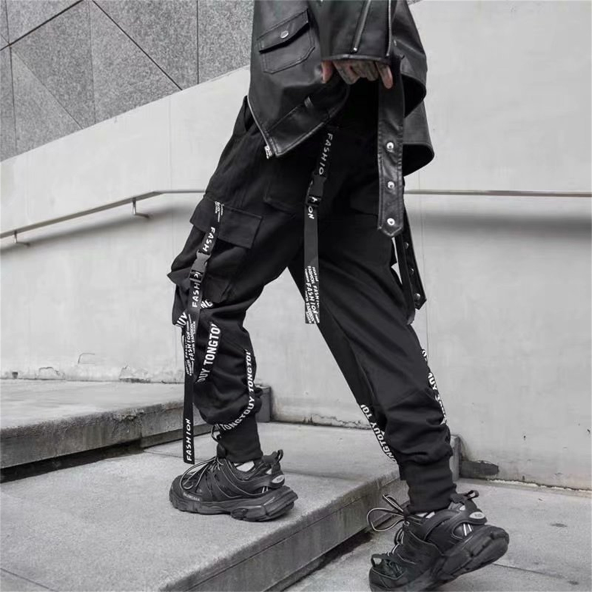 Modne męskie spodnie cargo, jo – Street Fashion In Japanese recenzja i cena