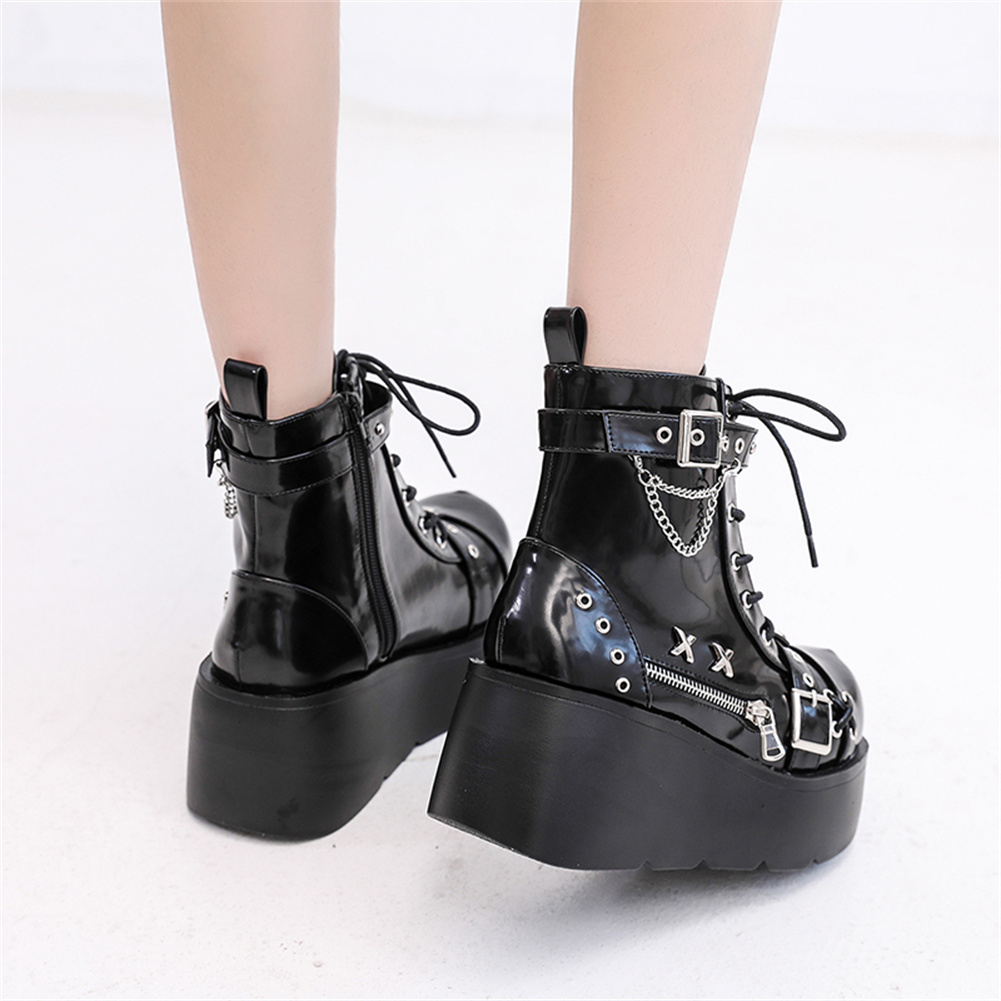 Nowe damskie botki gotyckie na – Street Fashion Punk recenzja i cena