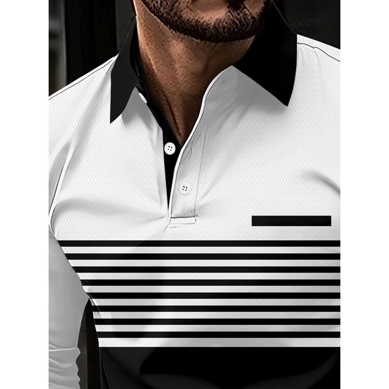 Męska koszulka polo w paski, c – Street Fashion England recenzja i cena