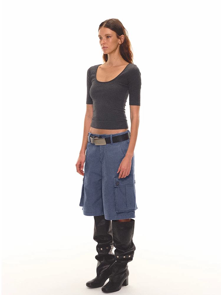 Damskie szorty cargo jeansowe  – Cargo Pant Wide recenzja i cena