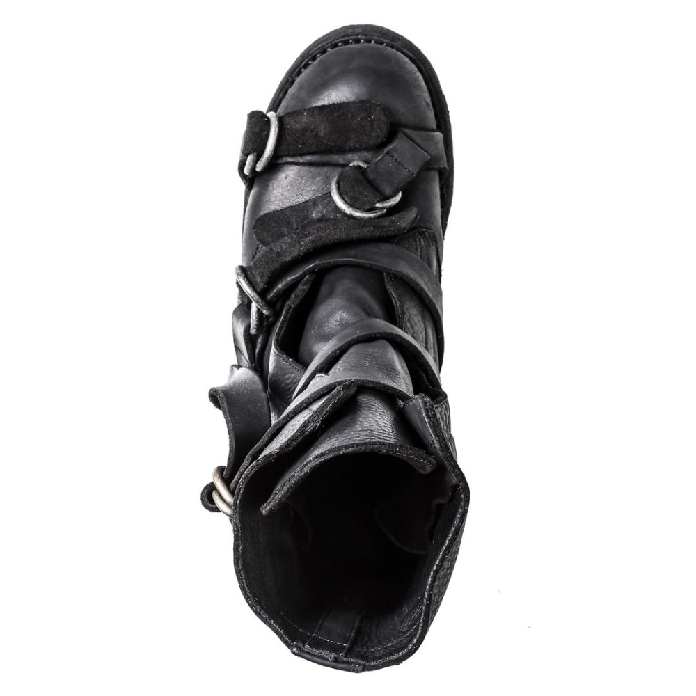 Męskie skórzane buty motocyklo – Street Fashion Punk recenzja i cena